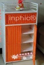 INPHIC-鞋櫃草編藤編田園鞋櫃衣櫃簡約免組裝鞋櫃床頭櫃收納櫃