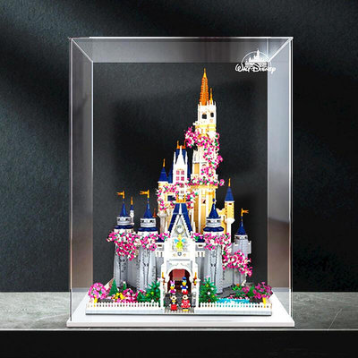 展示盒 防塵盒 收納盒 浪漫櫻花夢幻城堡71040迪士尼婚禮花園LEGO展示盒亞克力防塵罩