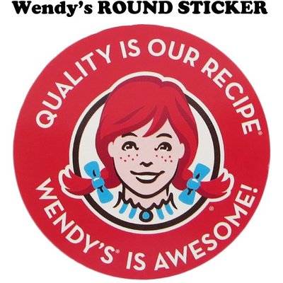 (I LOVE 樂多) 美國製造 The Wendy's Company 溫蒂 溫蒂漢堡 貼紙