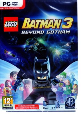 PC遊戲  樂高蝙蝠俠 3 飛越高譚市 LEGO Batman 3 英文版 【板橋魔力】