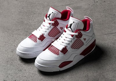 Air Jordan 4 Retro Alternate 89 白紅 短筒 籃球鞋308497-106