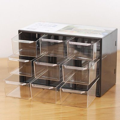 日本亞克力收納盒辦公用品小抽屜式整理盒桌上透明文具首飾儲物盒    拍賣~特賣