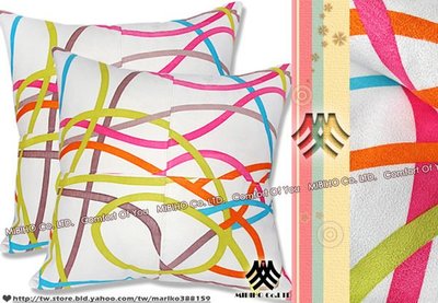 【M.B.H-炫麗時尚】麂皮絨抱枕(2入)＠麂皮絨材質印花設計、另售抱枕套＠