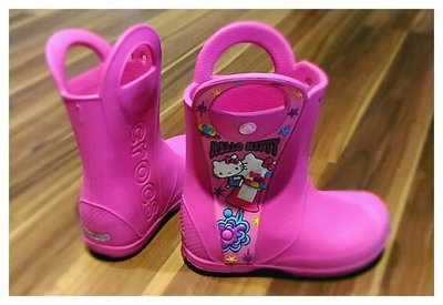 crocs 雨鞋Hello Kitty雨鞋   13號