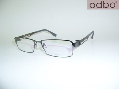 光寶眼鏡城(台南)odbo 專利彈腳無螺絲鈦IP眼鏡*彈性鈦完全無負擔 ,1136 /C2GD亮灰