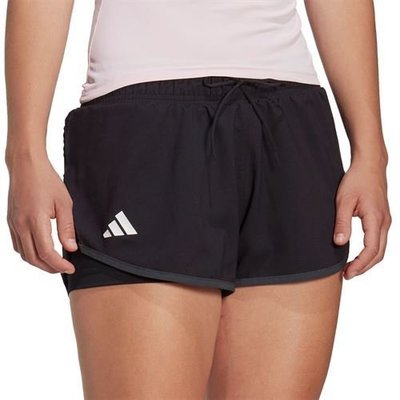 【adidas 愛迪達】女款網球運動短褲 黑色 HT7149 尺寸:XS~L