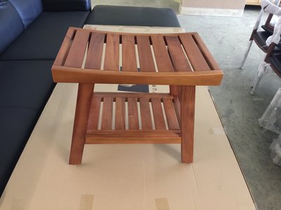 【可呈商城】桃心木造型板凳椅