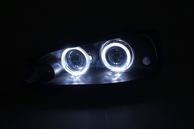 ~~ADT.車材.車材~~福特 TIERRA LS RS SE LED導光雙光圈雙魚眼黑底大燈一組