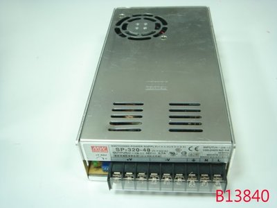 【全冠】二手 明緯 SP-320-48 DC48V/6.7A 可調式電源 交換式直流電源供應器 (B13840)