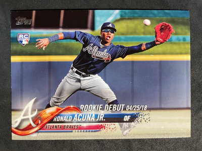 2018 TOPPS Update Ronald Acuna Jr. Rookie Debut 阿庫尼亞 新人卡 RC 球員卡