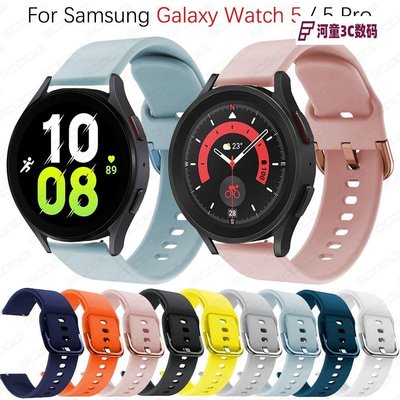 三星錶帶 復古適用於 Samsung Galaxy Watch 5 / 5 Pro / 4 40mm 44mm 45mm 智能手錶帶運【河童3C】