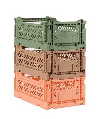 【綠色工場】Aykasa土耳其折疊籃 L 餐廚盒 餐具收納盒 收納盒 摺疊盒 調味料盒 層架 色彩多樣 可堆疊 收納籃