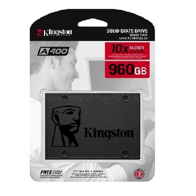 【台中自取】全新 金士頓 KINGSTON SA400S37/960G A400系列 (2.5吋 SATA,三年保固) SSD固態硬碟