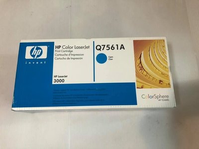 未拆現貨HP原廠Color LaserJet青色碳粉匣 Q7561A HP LaserJet 3000免運費