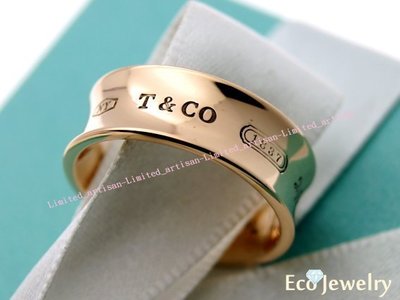 《Eco-jewelry》【Tiffany&amp;Co】2012年經典1837 RUBEDO寬板戒指-二種尺寸~專櫃真品已送洗