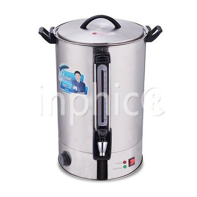 INPHIC-25L商用超大容量不鏽鋼雙層防燙保溫開水桶電熱開水器