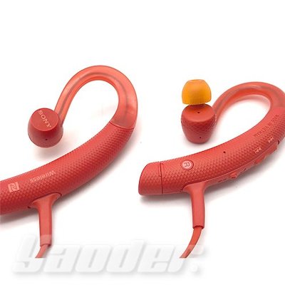 【福利品】SONY MDR-XB80BS 紅(1) 防水運動藍牙入耳式藍牙耳機 送耳塞
