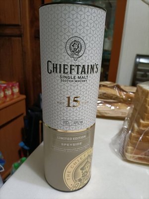 空酒盒 老酋長 Chieftain's 15年威士忌 700ml 酒瓶外裝禮盒 硬盒 空盒 禮品盒 包裝盒 搞笑禮物盒