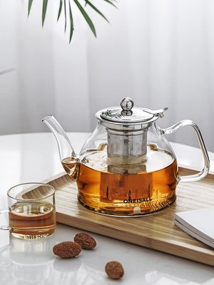 現貨熱銷-玻璃茶具大容量套裝耐高溫可加熱電陶爐煮單個泡茶水壺器茶壺加厚茶壺單壺