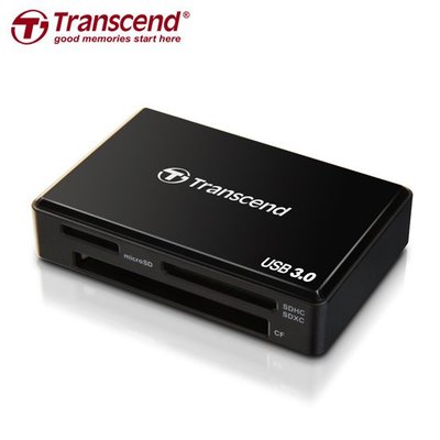 創見 Transcend RDF8 USB 3.0 多合一 讀卡機130MB 黑色 (TS-RDF8K)
