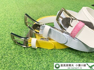 [小鷹小舖] SRIXON RGCPJH01T 高爾夫 女仕 皮帶 人造皮革 採用拼色 黃/淡藍/白粉 三色系列 日本製