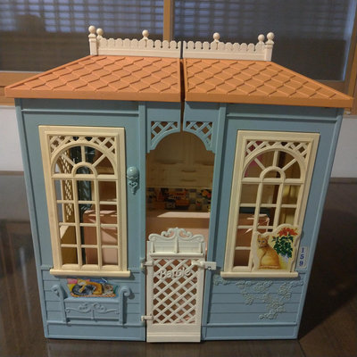 早期 二手 Mattel Barbie 芭比娃娃屋 折疊夢想屋 別墅 城堡 兒童家家酒玩具 罕見 1998年