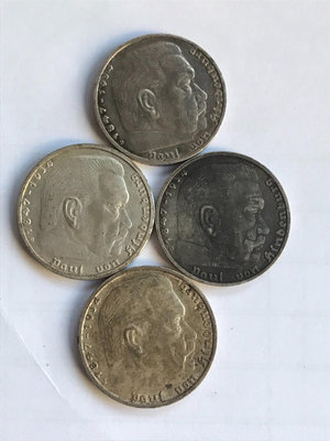 德國興登堡1936年5馬克銀幣