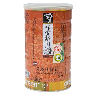 【銀川】有機十穀粉(600g/罐) #花蓮的有機好米