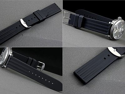 22mm 無logo高質感金鋼狼各品牌替代使用不鏽鋼扣雙錶圈矽膠錶帶SBBN SEIKO ORIS