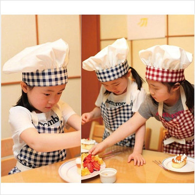 【小點點】兒童廚師 帽圍裙套裝手工廚師 服男童舞臺表演服廚房工作服兒童廚師 兒童繪畫圍裙