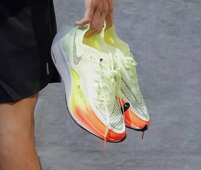 Nike ZoomX Vaporfly2 馬拉松 綠橙 訓練 跑步鞋 CU4111-700【ADIDAS x NIKE】