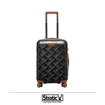 【Chu Mai】Stratic 3-9894 Leather&More登機箱 行李箱 旅行箱 拉桿箱-19吋(黑色)