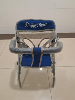 Happy Bear機車折疊椅/機車椅/摩托車嬰兒用椅/Happy bear 5段式可調高度機車椅/蜂巢網眼透氣布/雙安全帶