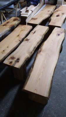 【巨蟹木坊】檜木長板凳