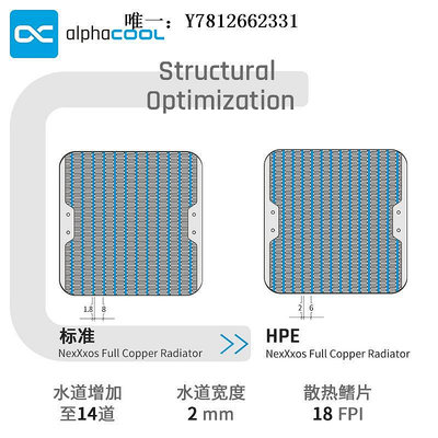 電腦零件Alphacool NexXxoS全紫銅水冷排高性能散熱器HPE-30厚度 120/140筆電配件