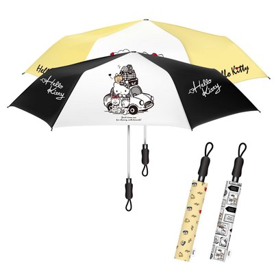 ♥微小市集∞♥現貨 Hello Kitty 正版授權 巨無霸 自動 摺疊傘 56吋 雨傘 超大傘面 自動傘