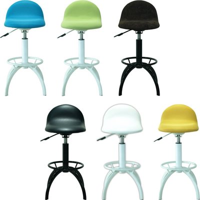 【YOI】日本外銷品牌 貓耳吧台椅 (旋轉椅/伸縮椅/高腳椅)  OT-09-白色