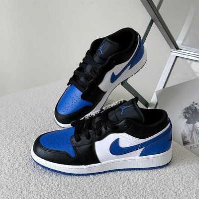 Nike Air Jordan 1 Low Royal Toe 新款黑藍白 白藍 553558140