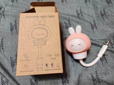 USB直插小夜燈可愛兔兔小夜燈(一般款)
