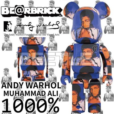 BEETLE BE@RBRICK ANDY WARHOL 拳王 阿里 安迪沃荷 BEARBRICK 1000%