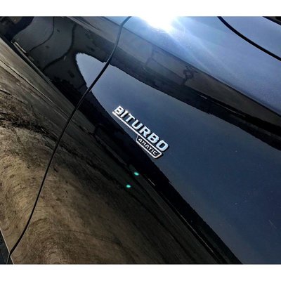 Benz 賓士 新款 Biturbo 4matic 18 19 20 葉子板 鍍鉻 字標 字貼 同原廠款 標誌