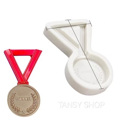 H182【TANSY SHOP】 其他 比賽 獎牌 矽膠模具/翻糖模具/巧克力模/蛋糕/烘焙超輕粘土模具