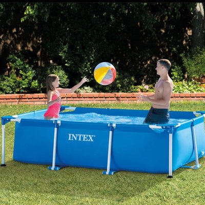 美國INTEX28270 2.2m長方形水池戶外家庭娛樂游泳池兒童成人戲水