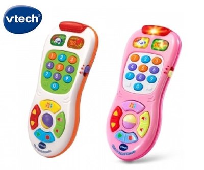 【子供の部屋】公司貨Vtech寶貝搖控器-粉  兒童玩具 2色可選