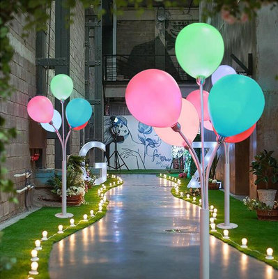 戶外景觀燈商場美陳廣場燈光秀互動裝置網紅街道裝飾燈婚慶氣球燈