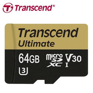 【捷修電腦。士林】創見 64GB Ultimate microSDXC UHS-I(U3) 記憶卡