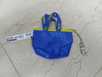IKEA 藍黃購物袋造型迷你零錢包