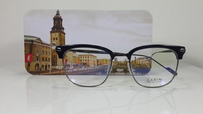 CARIN 光學眼鏡 TAIL-S (黑-槍) 韓星秀智代言潮框。贈-磁吸太陽眼鏡一副
