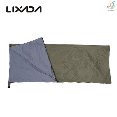 Lixada 輕信封睡袋被睡袋 仿絲棉超重睡袋680g左右軍綠色