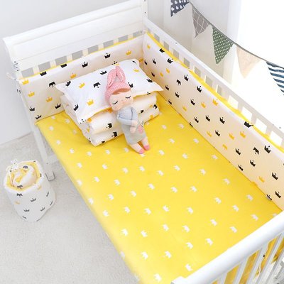 床圍 一片式 嬰兒床拼接擋布 寶寶兒童床上用品 四季純棉防撞圍 可拆洗